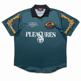 Pleasures Carlo Soccer Jersey - Dark Green