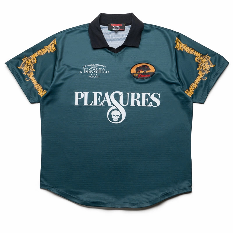 Pleasures Carlo Soccer Jersey - Dark Green