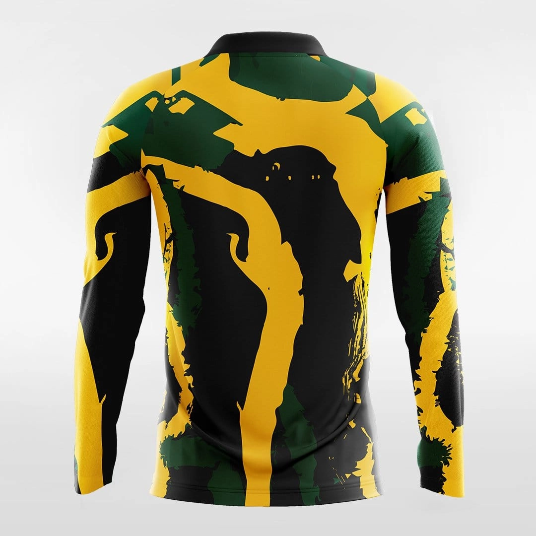 Pop Camouflage 1 - Customized Men's Sublimated Long Sleeve Soccer Jersey