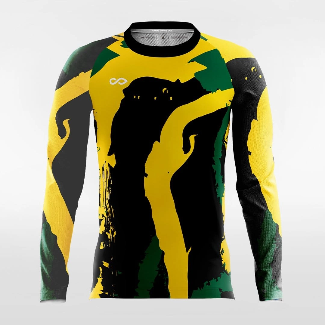 Pop Camouflage 1 - Customized Men's Sublimated Long Sleeve Soccer Jersey