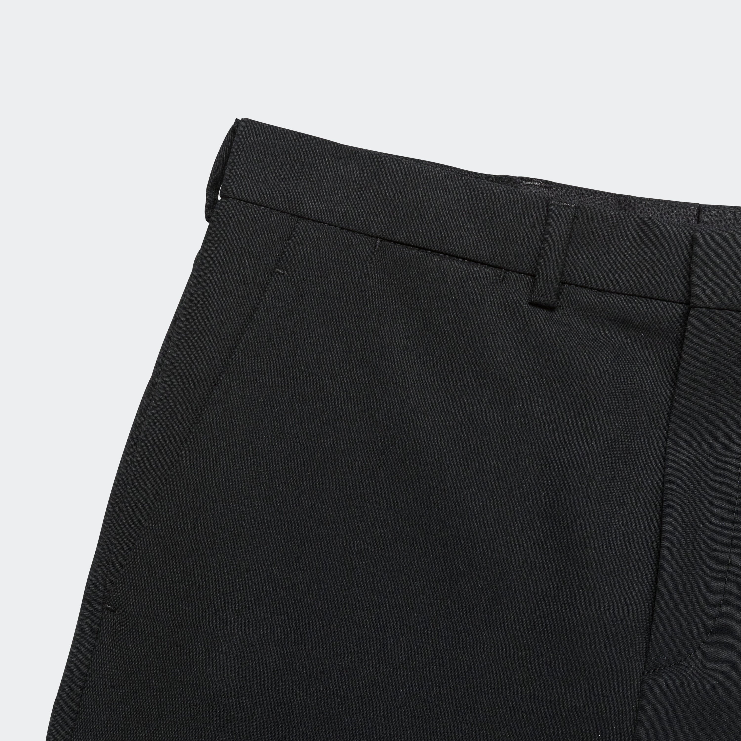 Popeline Wool Trousers - Black