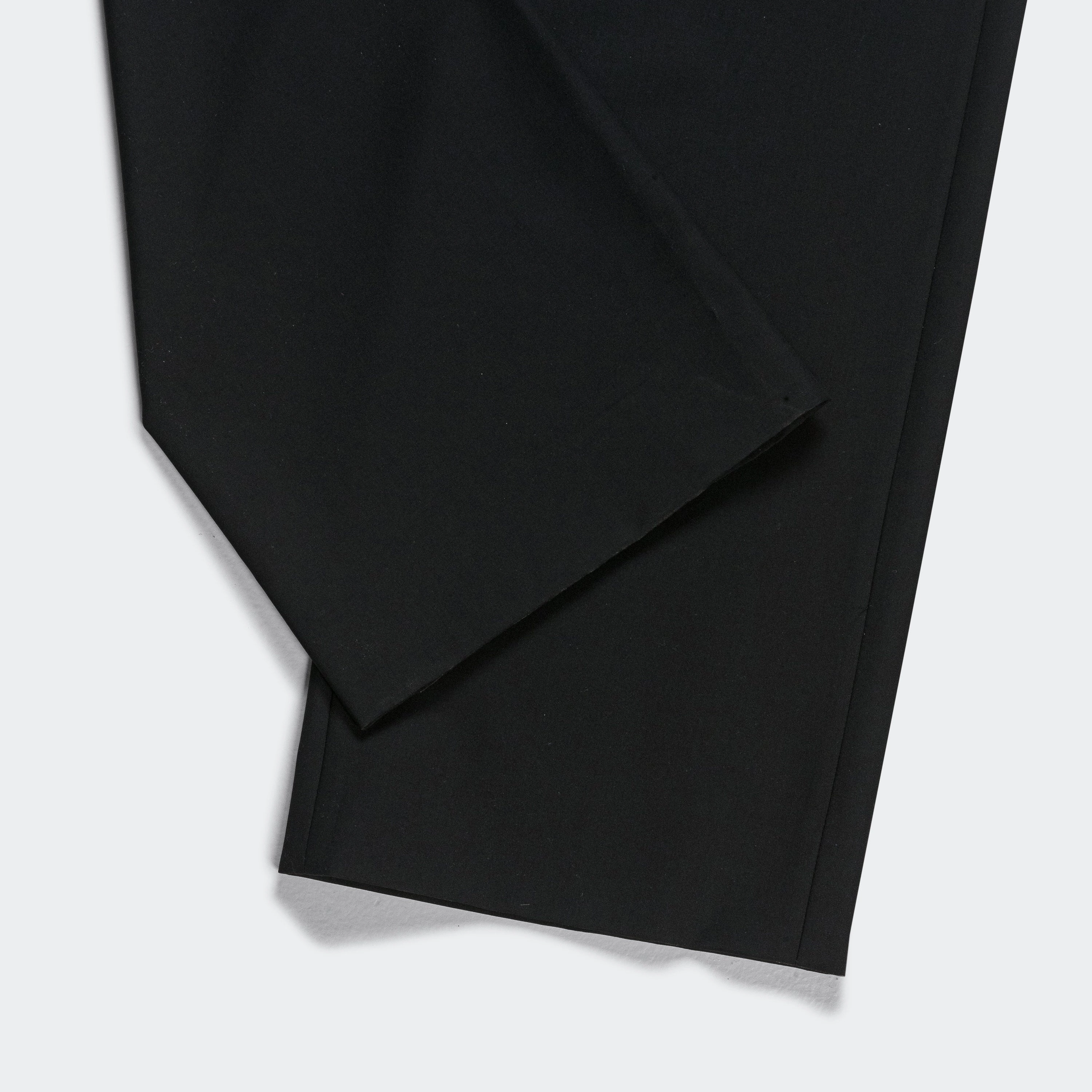 Popeline Wool Trousers - Black