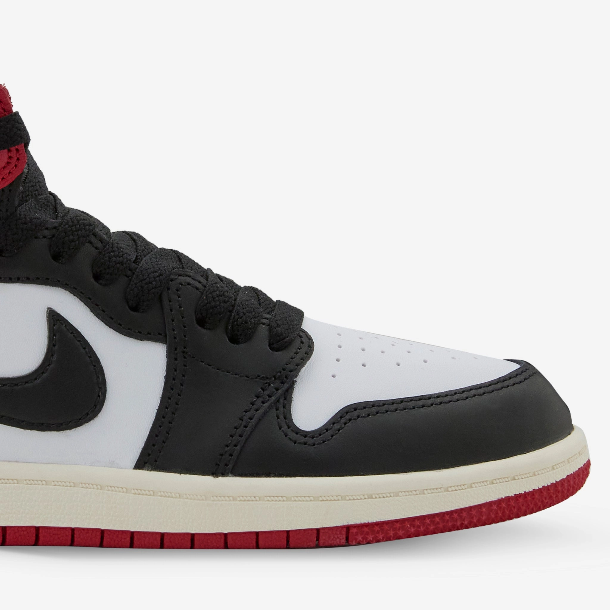 Pre-School Air Jordan 1 Retro High OG 'Black Toe' White | Black | Varsity Red | Sail