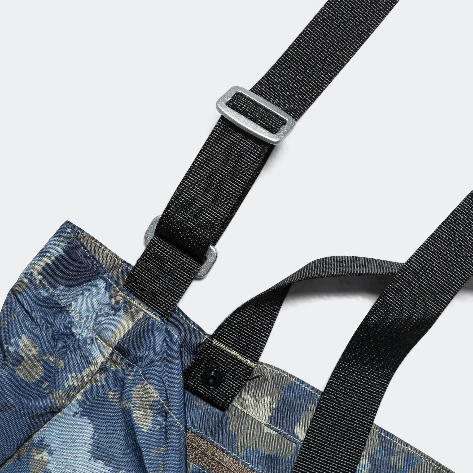 Print Technical Tote - Steel Blue