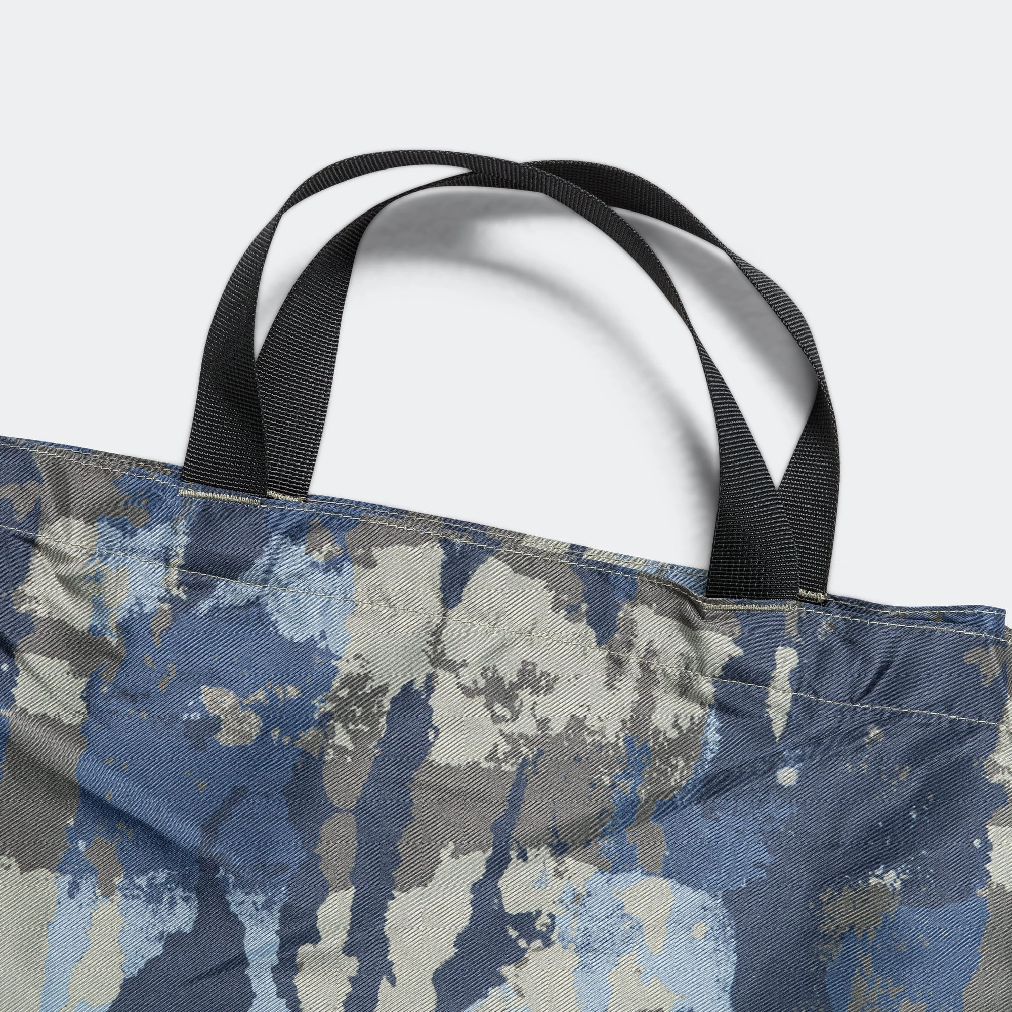 Print Technical Tote - Steel Blue