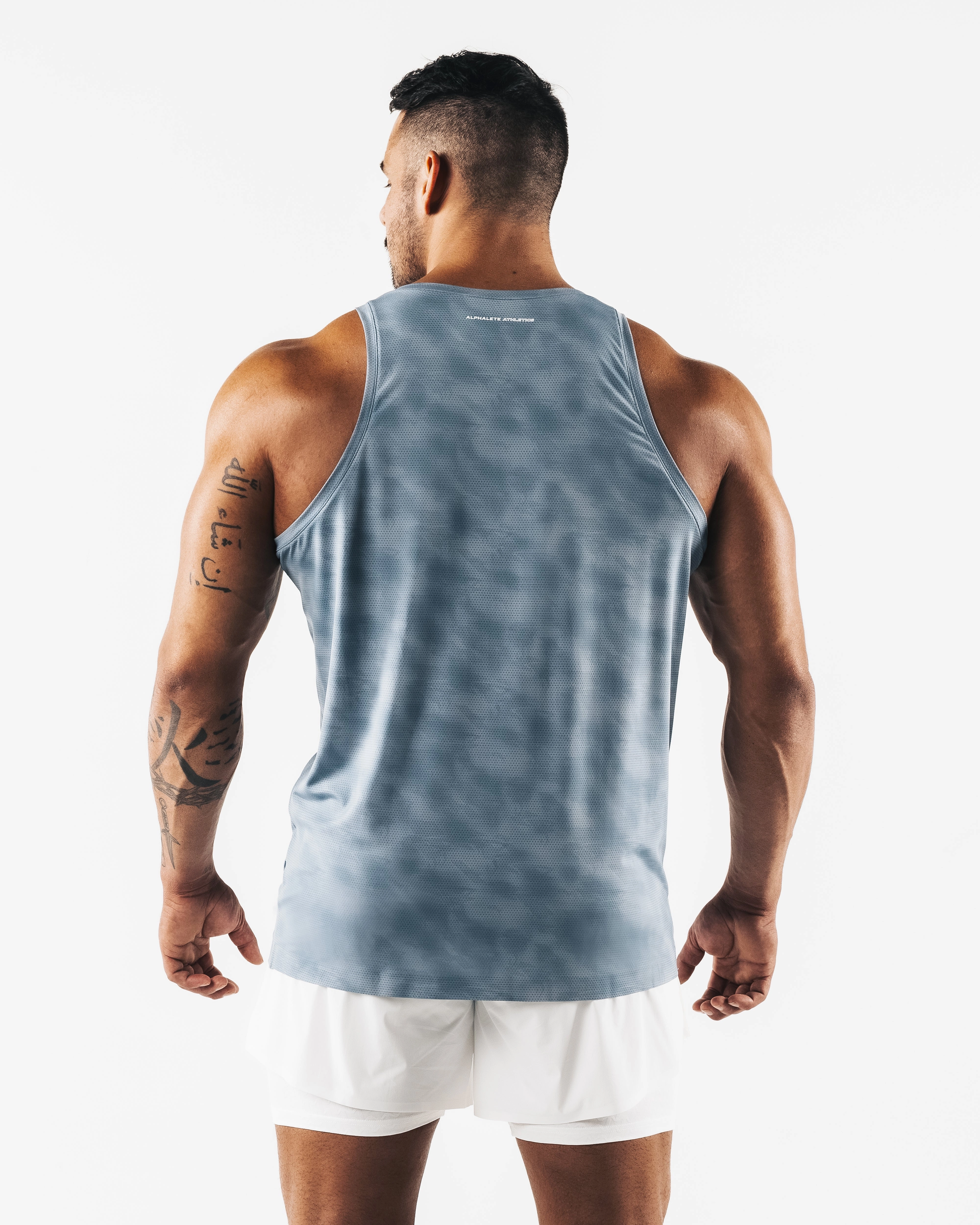 Racer Tank - Slate Print
