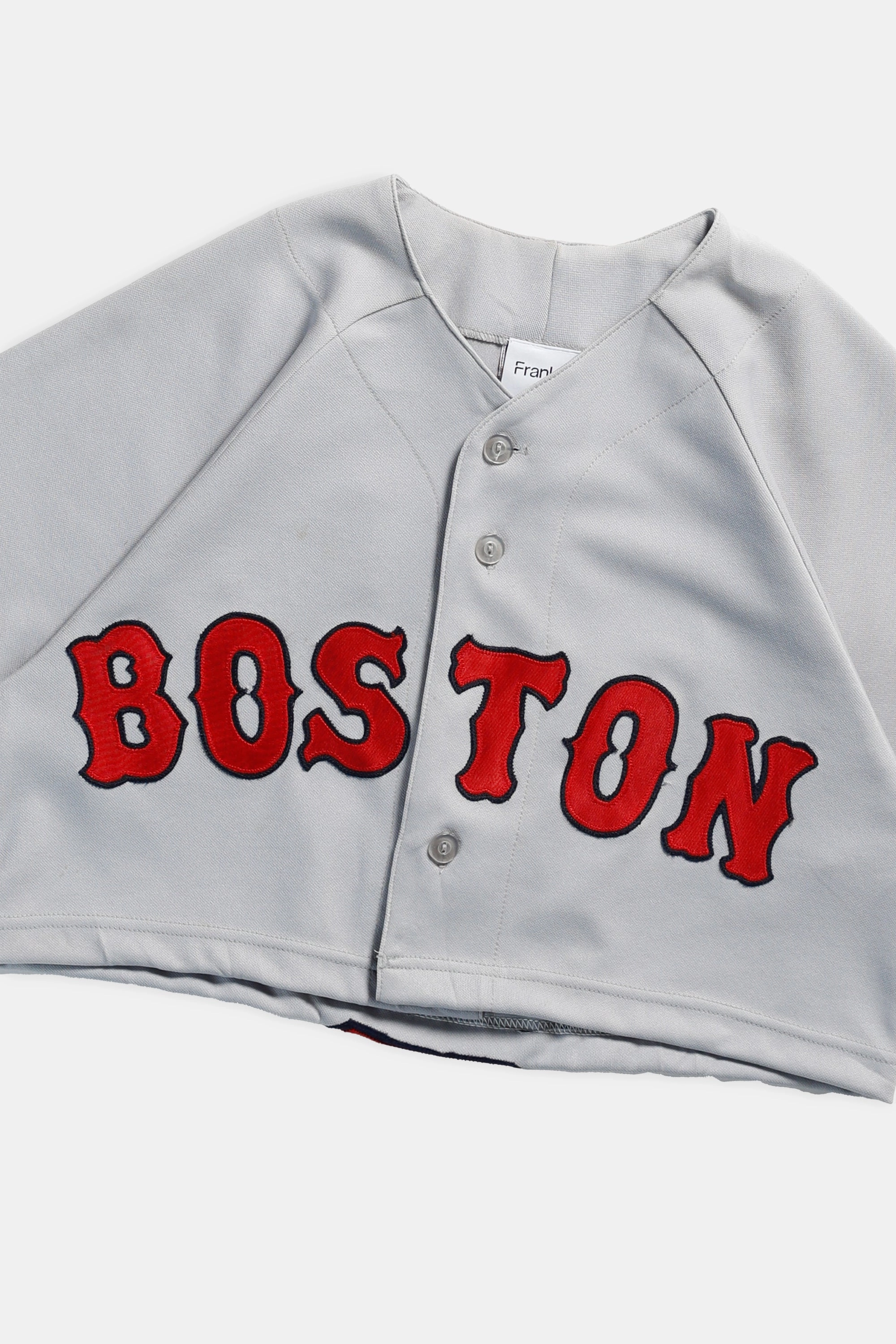 Rework Boston Red Sox MLB Crop Jersey - S