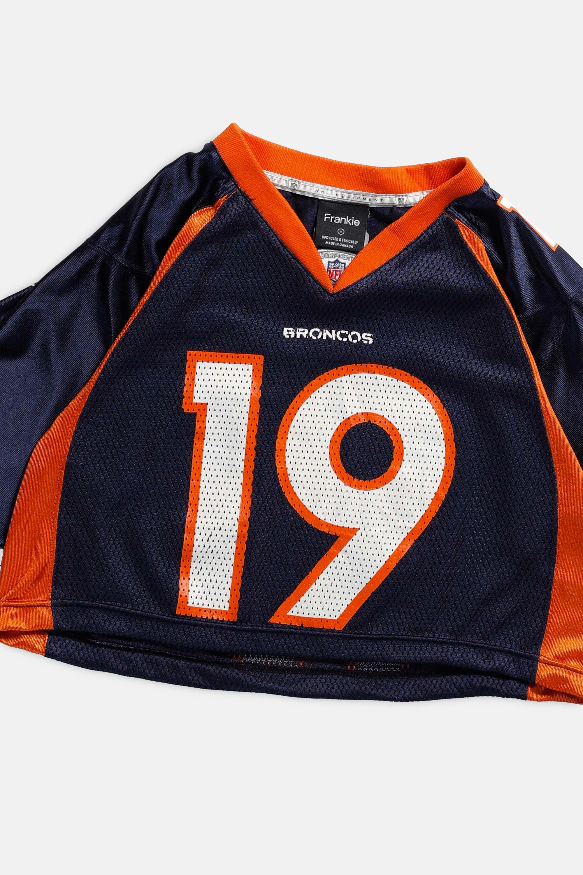 Rework Broncos Crop NFL Jersey - S