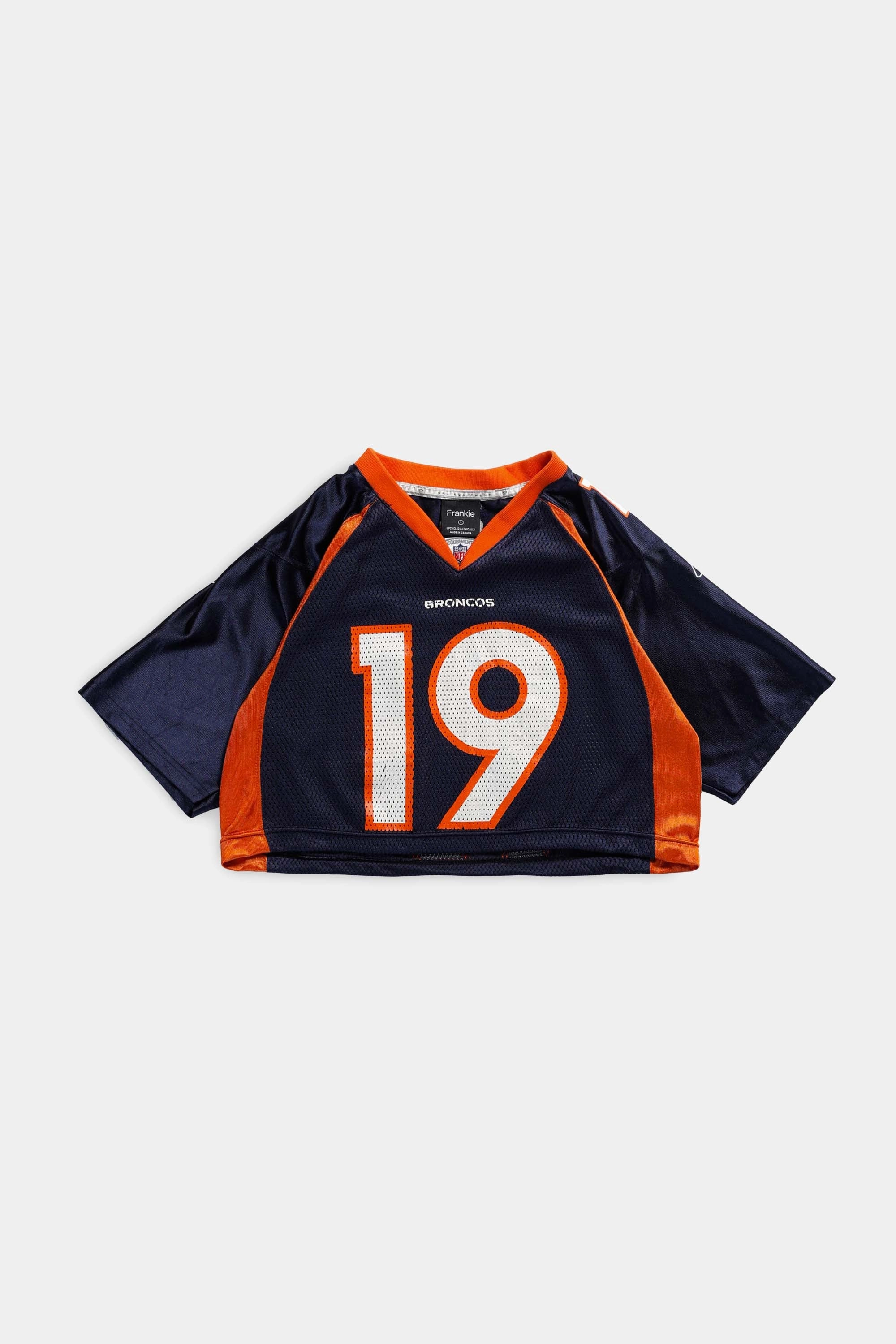 Rework Broncos Crop NFL Jersey - S