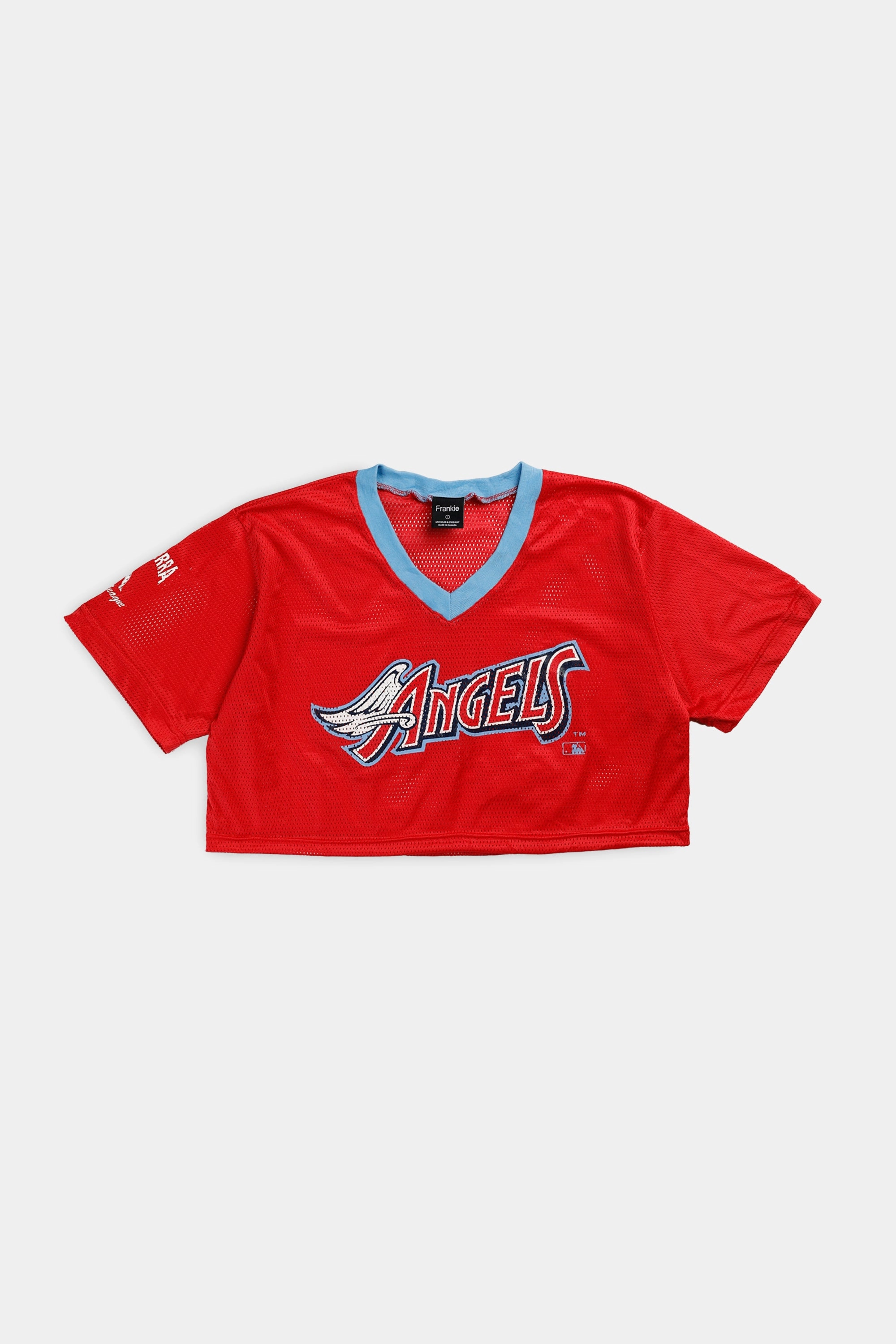 Rework Crop Anaheim Angels MLB Jersey - L