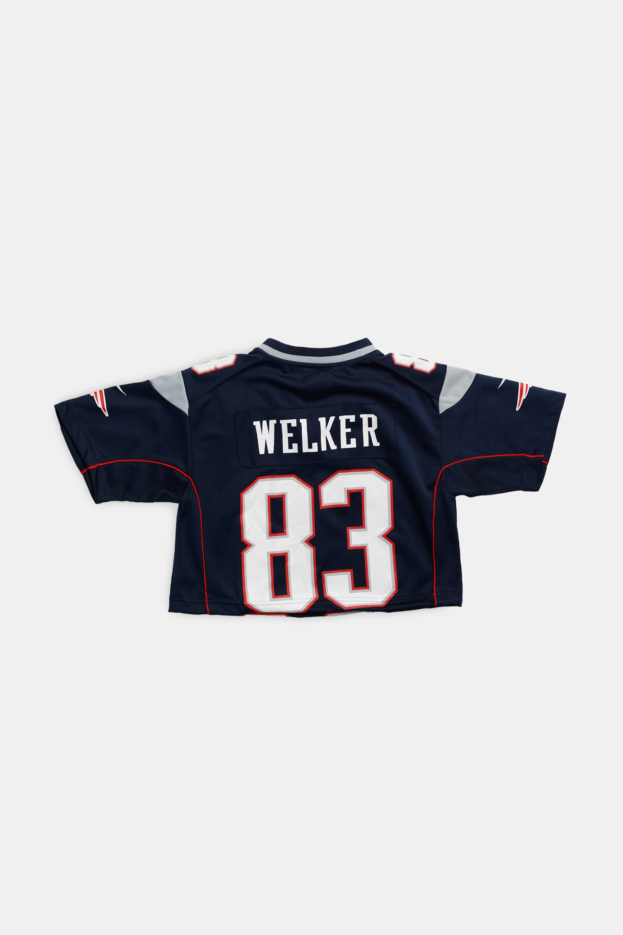 Rework Crop New England Patriots NFL Jersey - XS