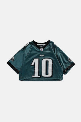 Rework Eagles Crop NFL Jersey - S