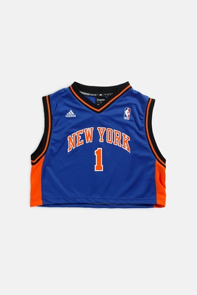 Rework New York Knicks NBA Crop Jersey - M