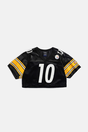 Rework Steelers Crop NFL Jersey - S