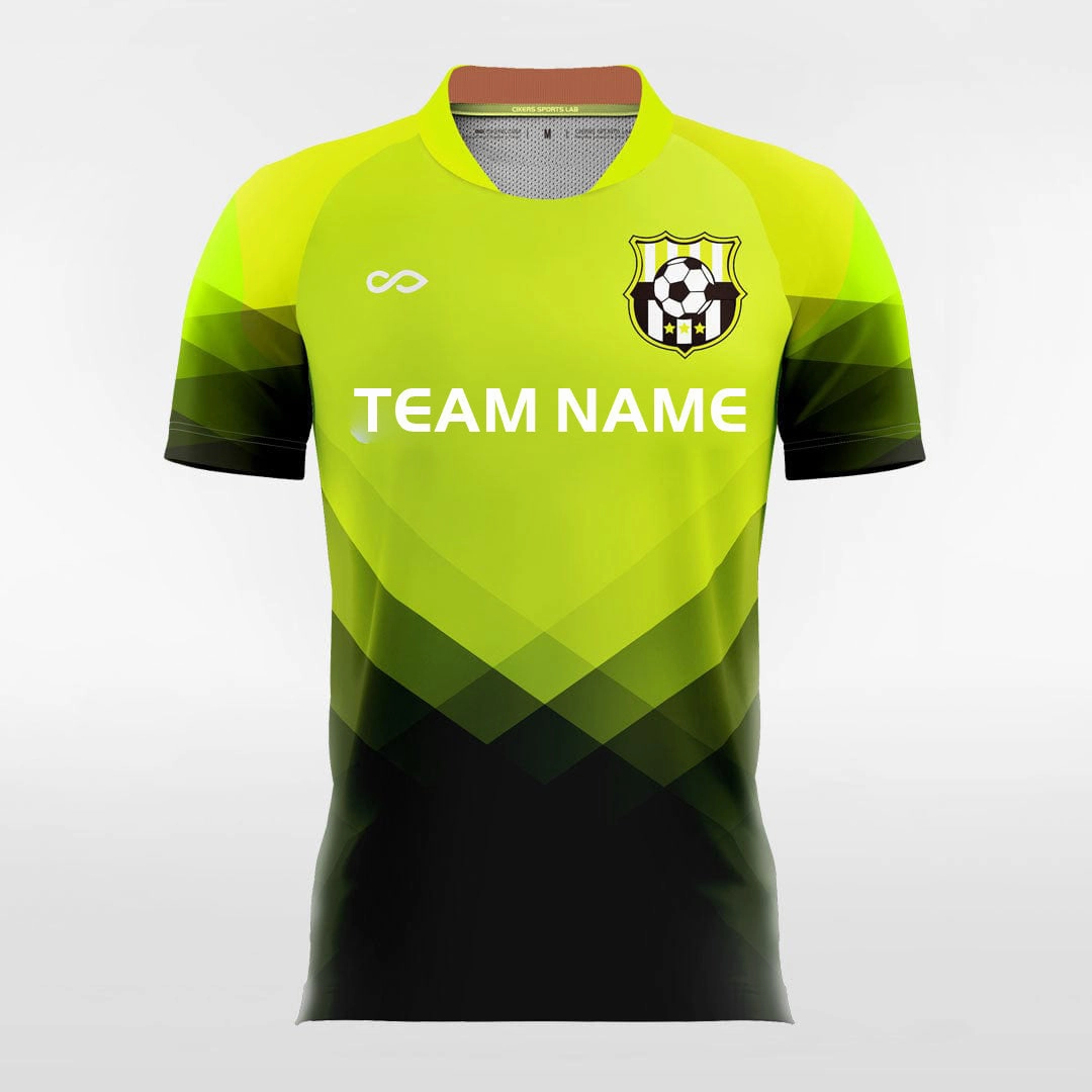 Rocky Mountains - Customized Men's Sublimated Soccer Jersey - Fluorescent