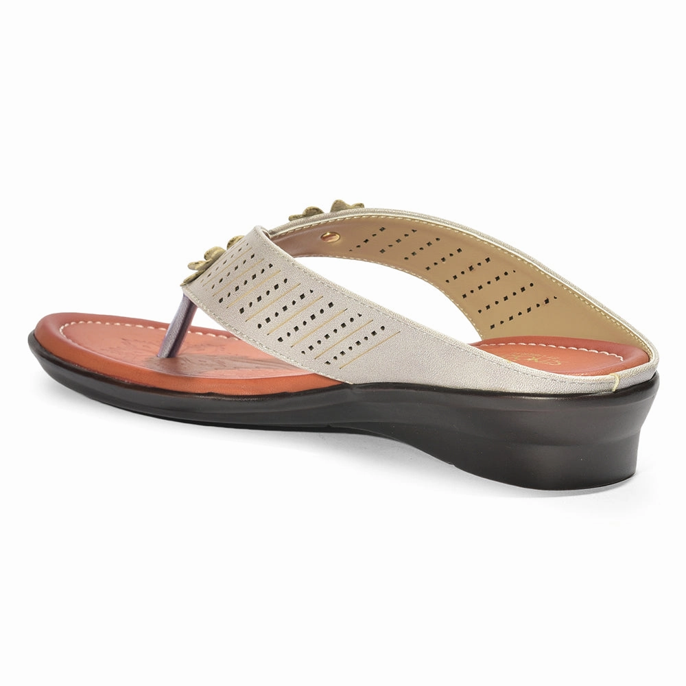 Senorita Casual Grey Slippers For Women LAF-1087 By Liberty