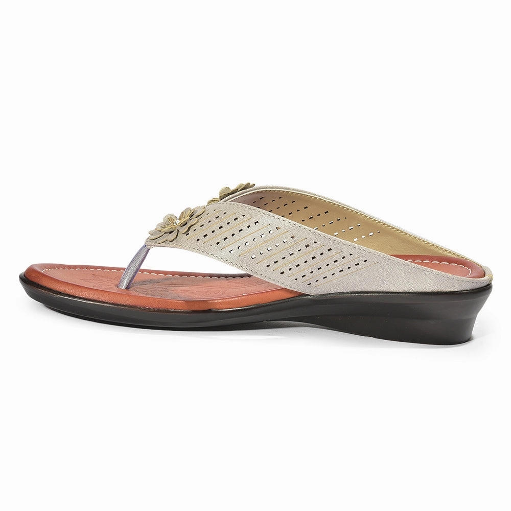 Senorita Casual Grey Slippers For Women LAF-1087 By Liberty