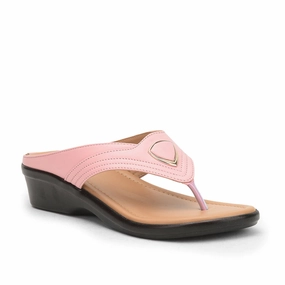Senorita Casual Pink Slippers For Women LAF-1114 By Liberty