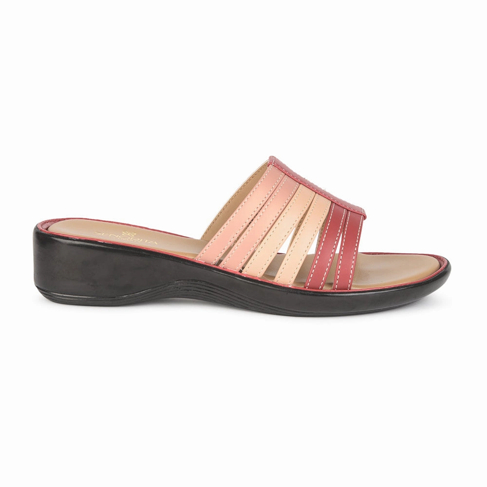 Senorita Casual (Red) Slippers For Ladies DZL-810 By Liberty