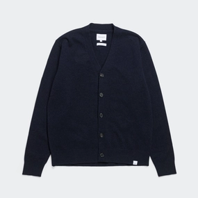 Standard Merino Lambswool Cardigan - Dark Navy