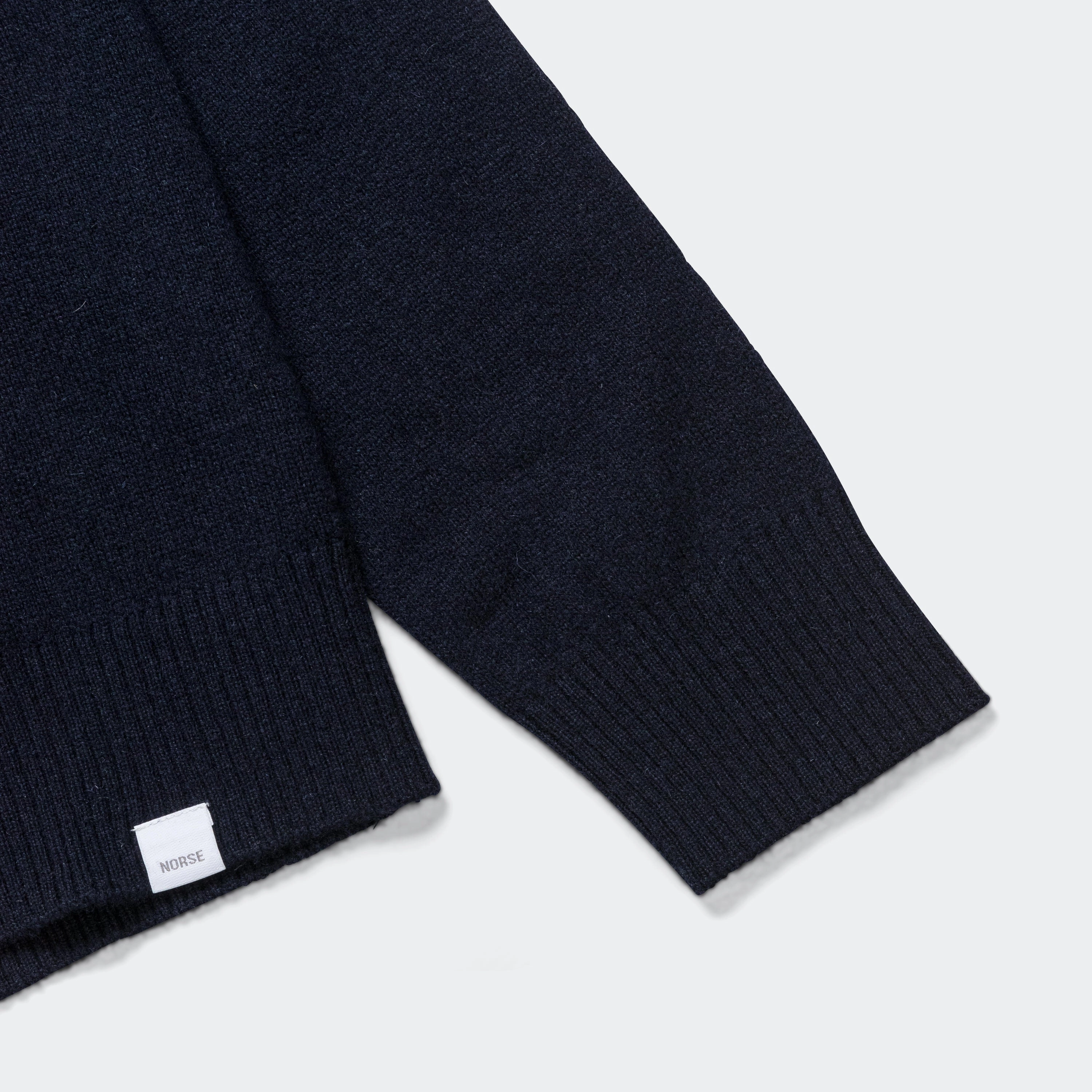Standard Merino Lambswool Cardigan - Dark Navy