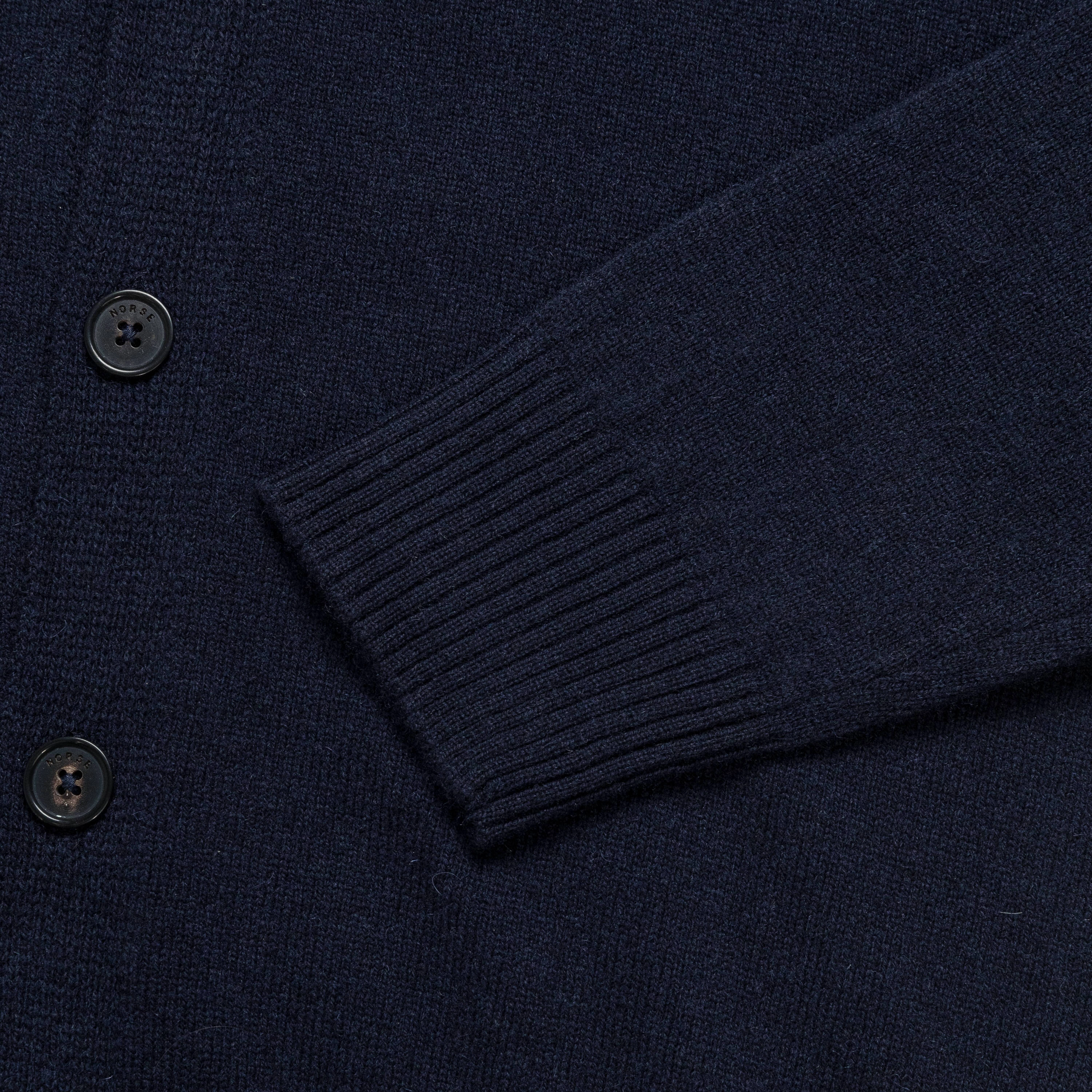 Standard Merino Lambswool Cardigan - Dark Navy