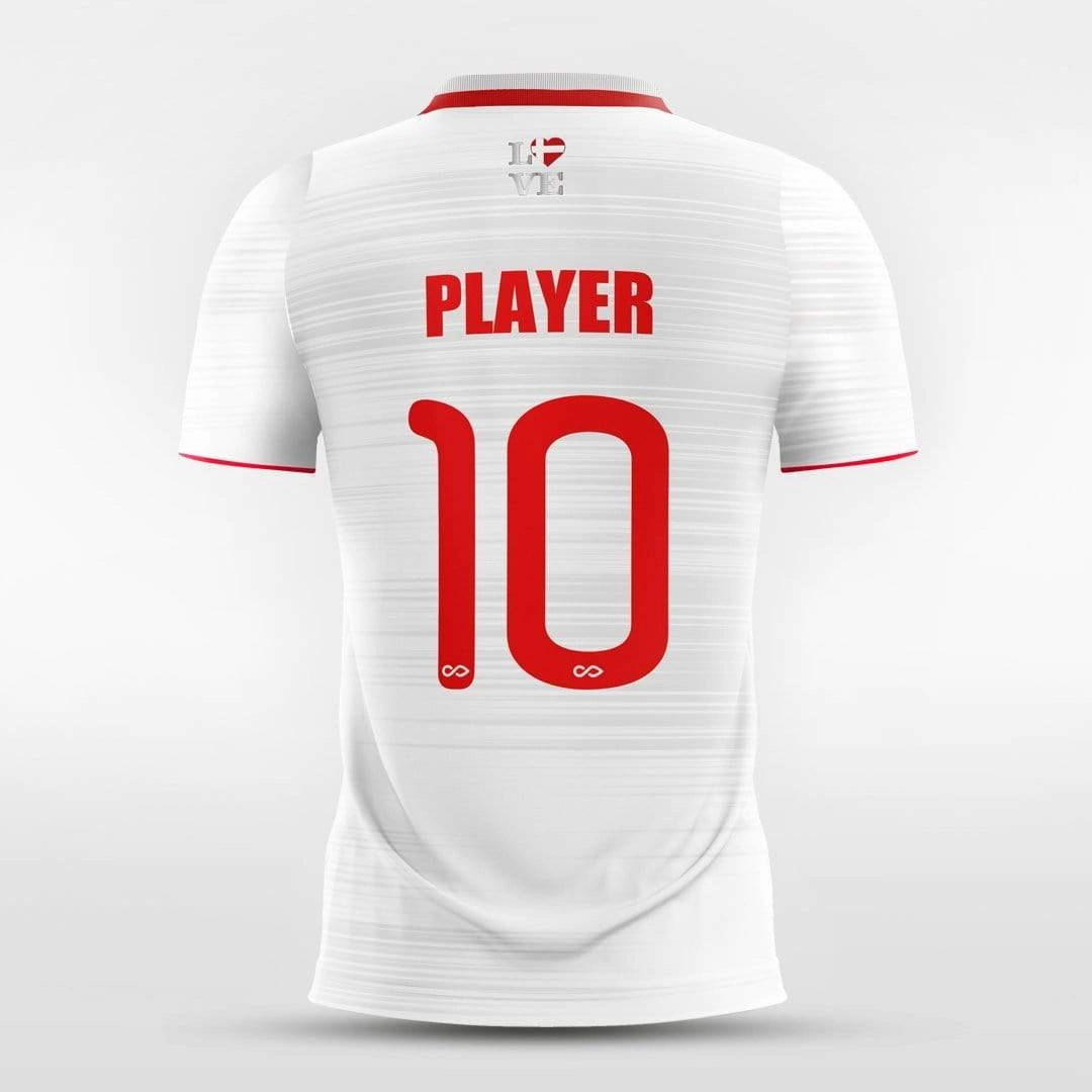 Team Denmark - Customized Men's Sublimated Soccer Jersey