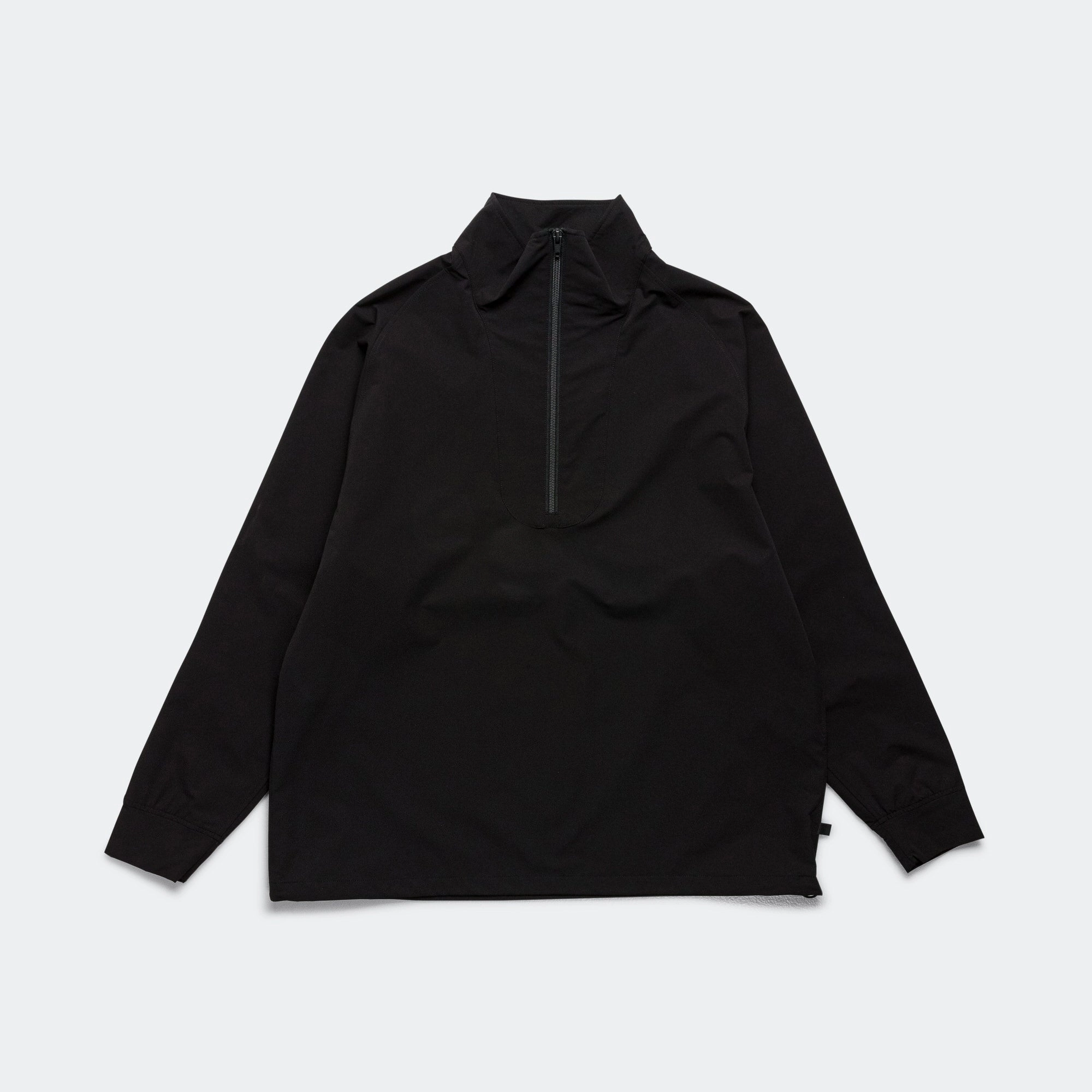 Tech Half-Zip Stand Jacket - Black