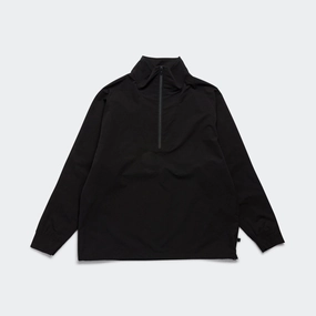Tech Half-Zip Stand Jacket - Black