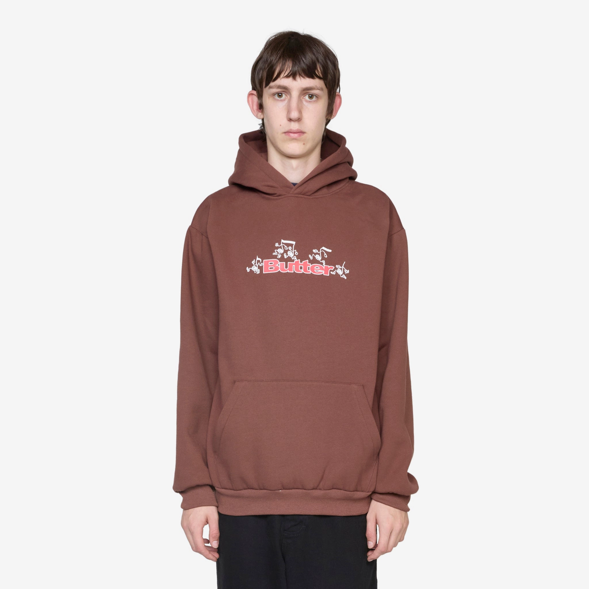 Tempo Logo Pullover Hood Chocolate