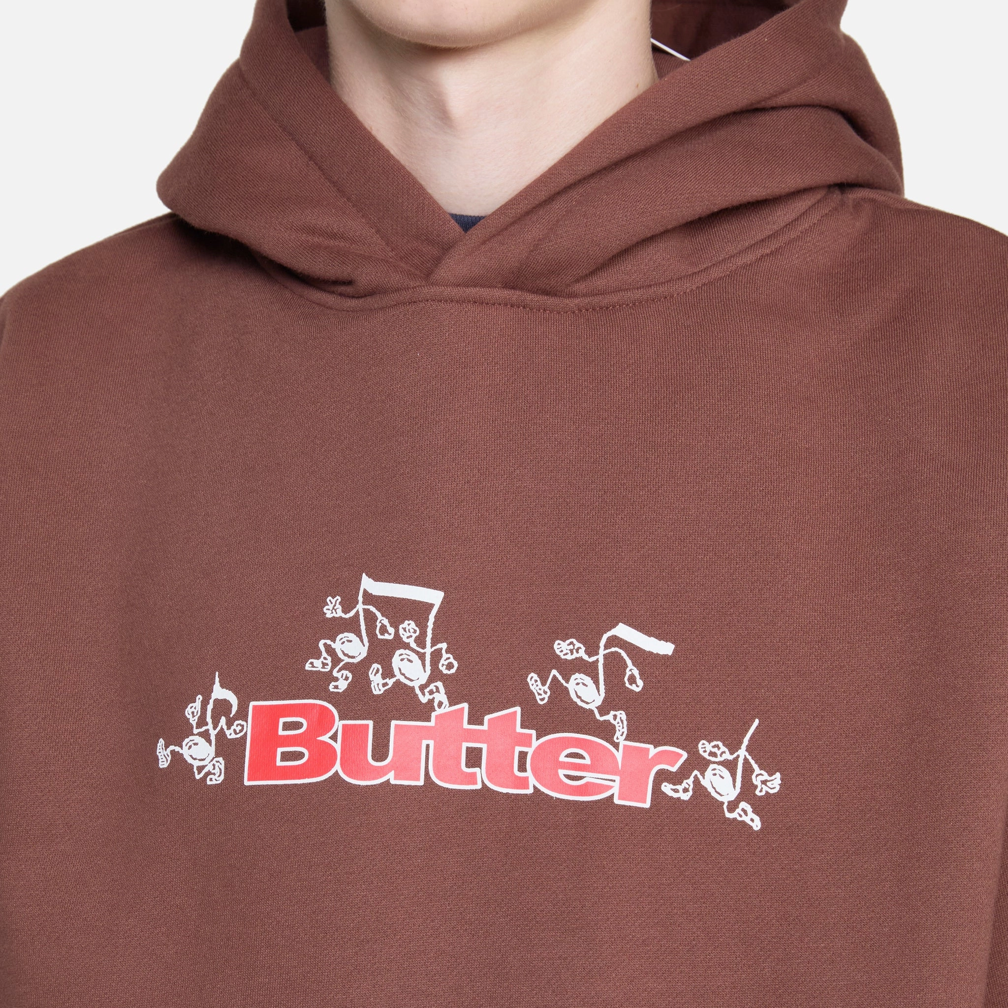 Tempo Logo Pullover Hood Chocolate
