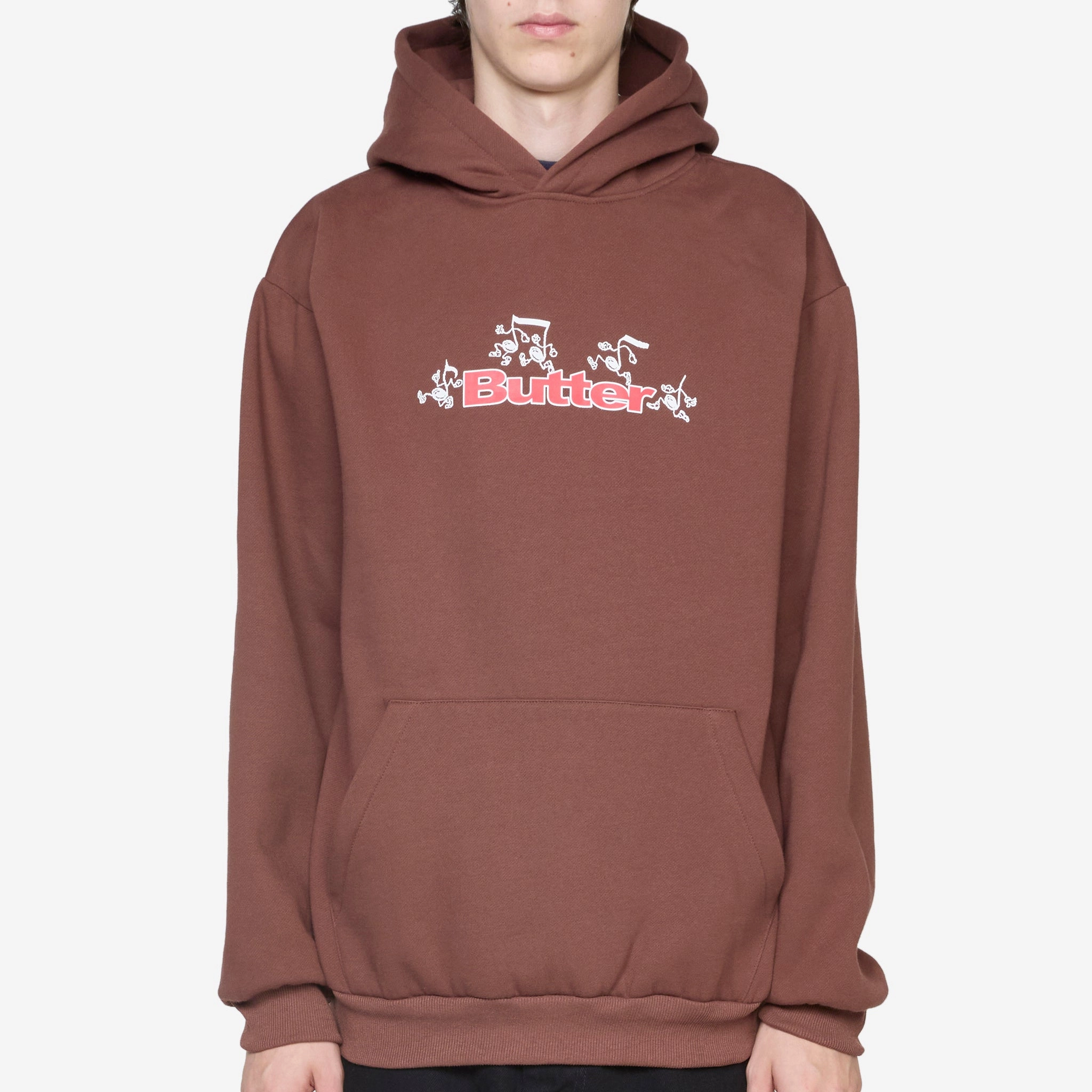 Tempo Logo Pullover Hood Chocolate