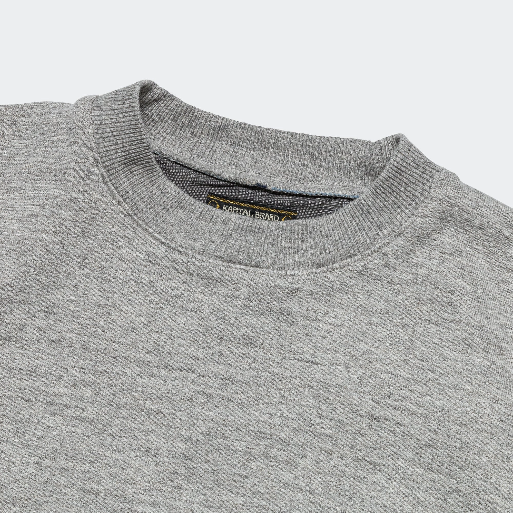 TOP SWT Knit x YABANE Quilt 2 TONES BIG Vest - Grey/IDG