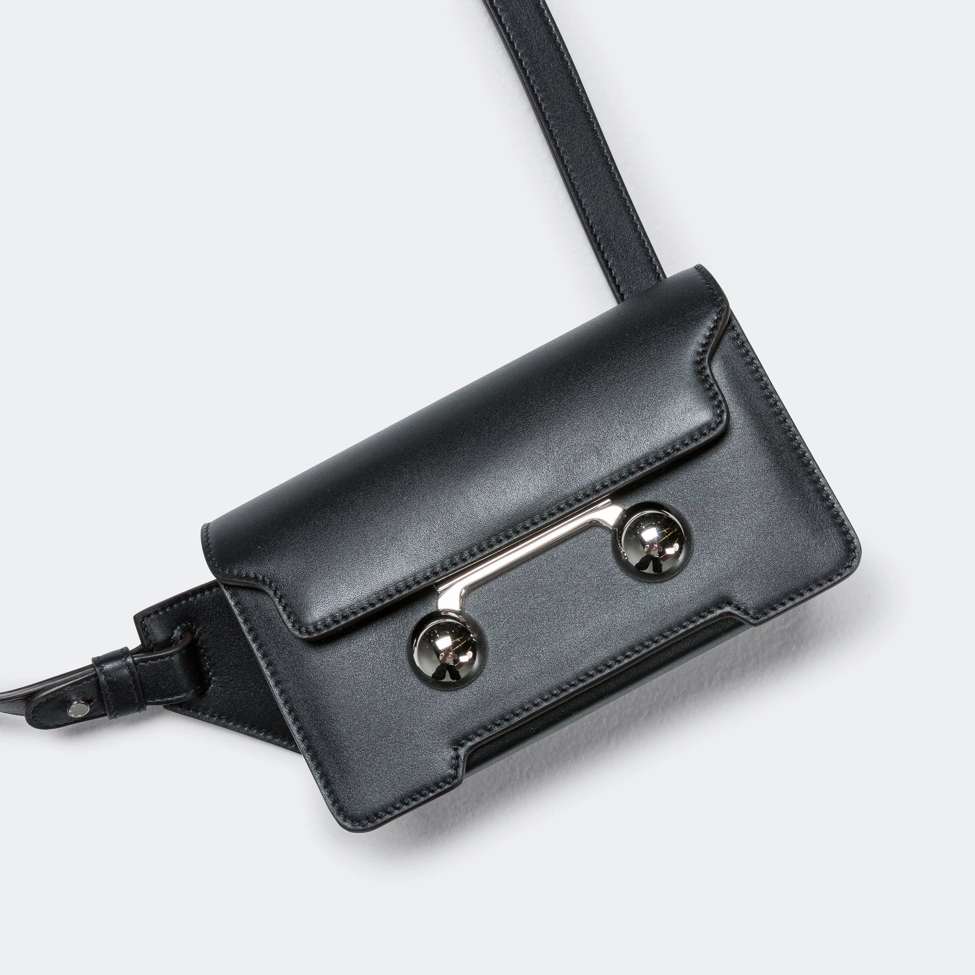 Trunkaroo Medium Crossbody Bag - Black Leather