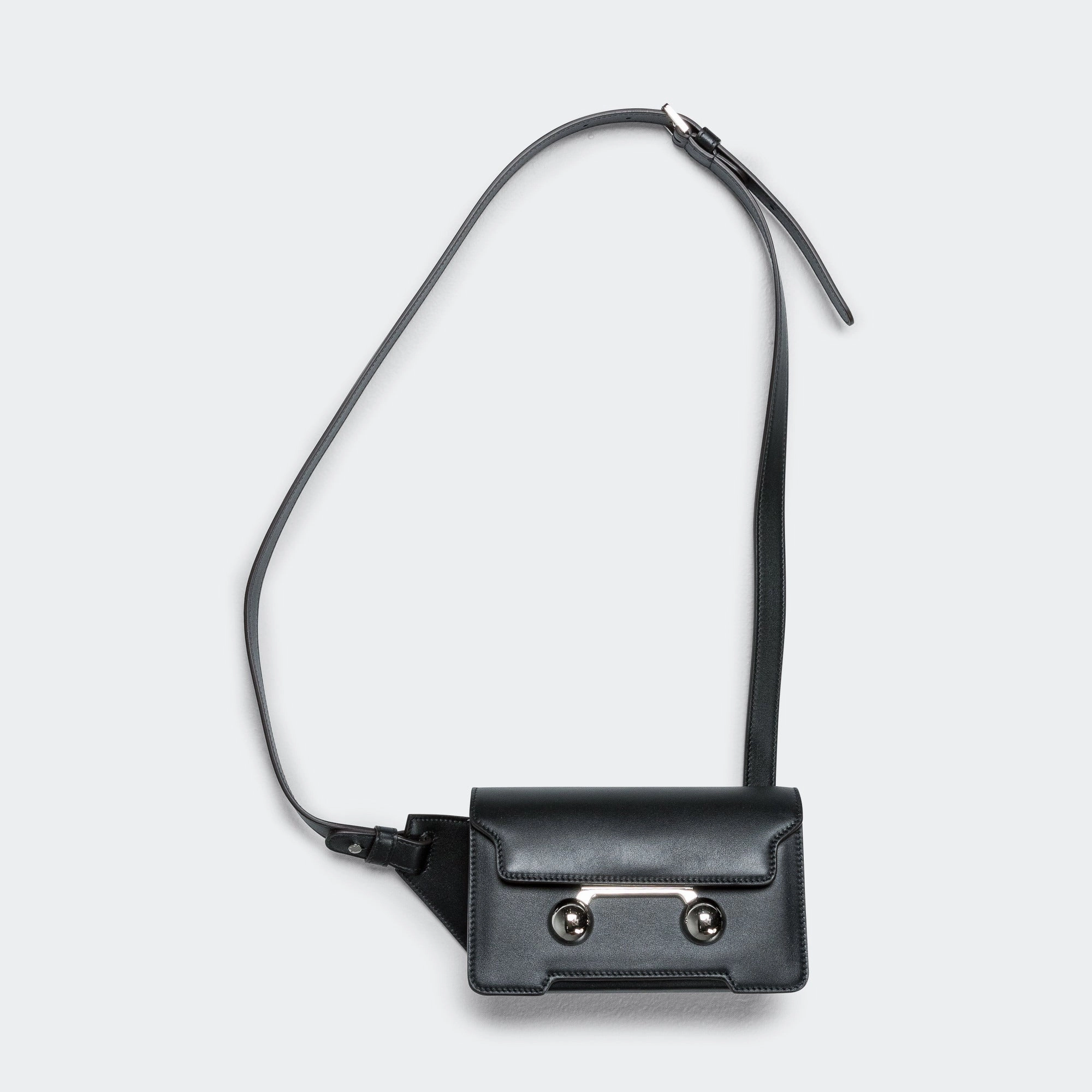Trunkaroo Medium Crossbody Bag - Black Leather