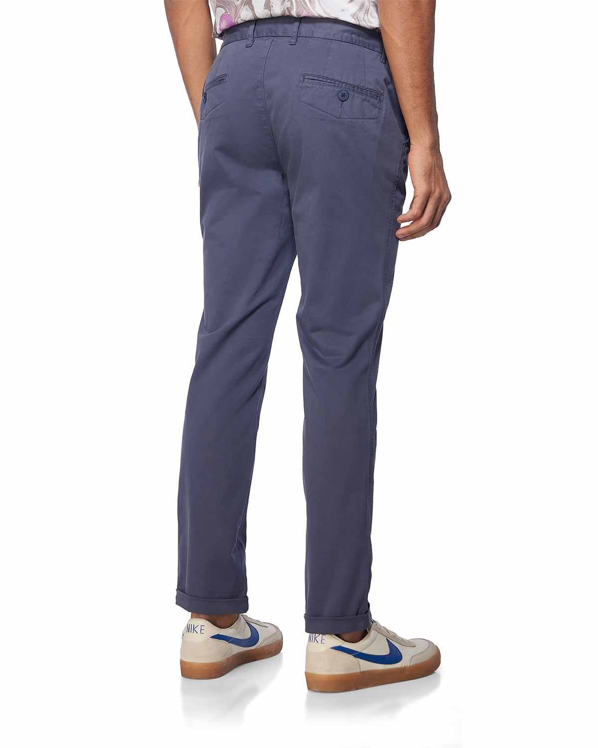 Vintage-Day Casual Chinos - Navy
