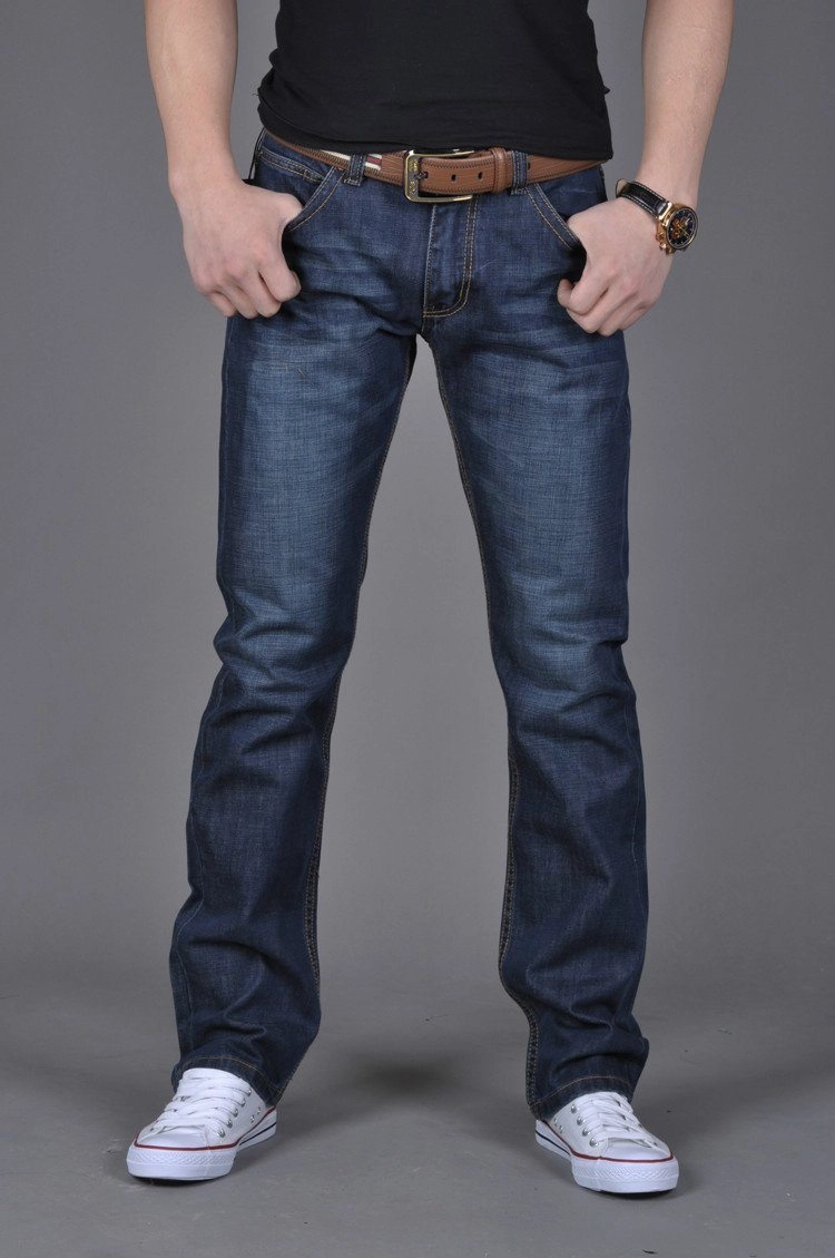 West Louis™ Denim Casual Blue Jeans
