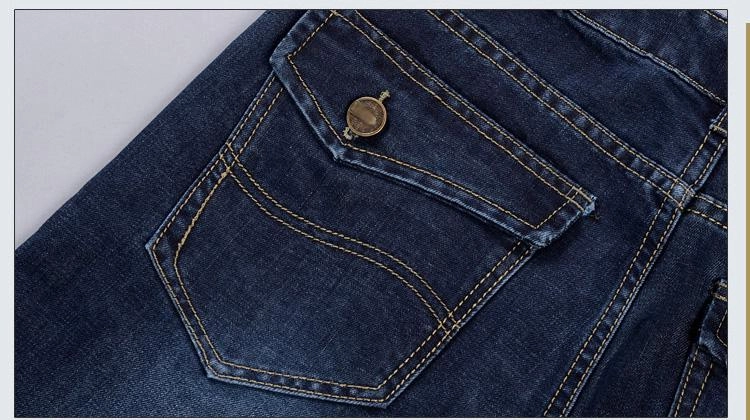 West Louis™ Denim Casual Blue Jeans