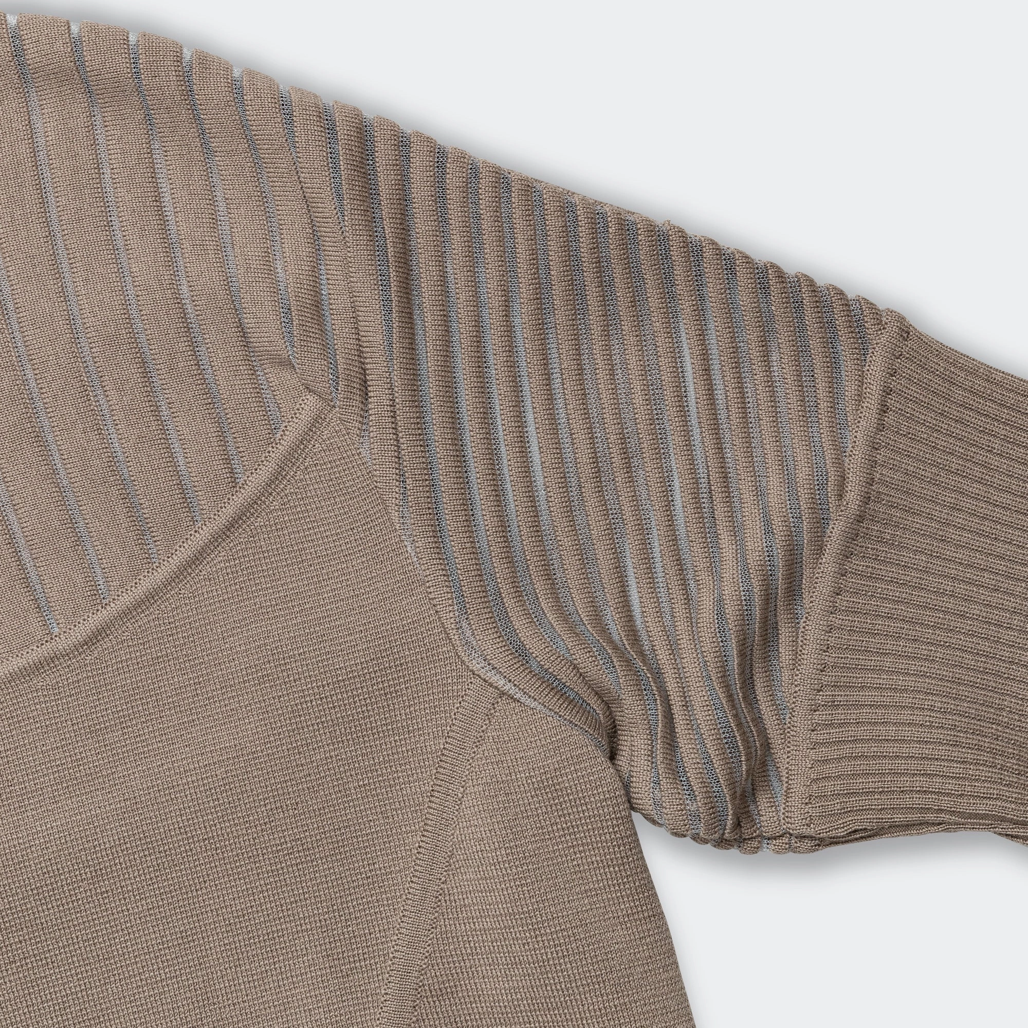 Womens ESC Knit Sweater - Sepia Stone/Clear