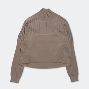 Womens ESC Knit Sweater - Sepia Stone/Clear