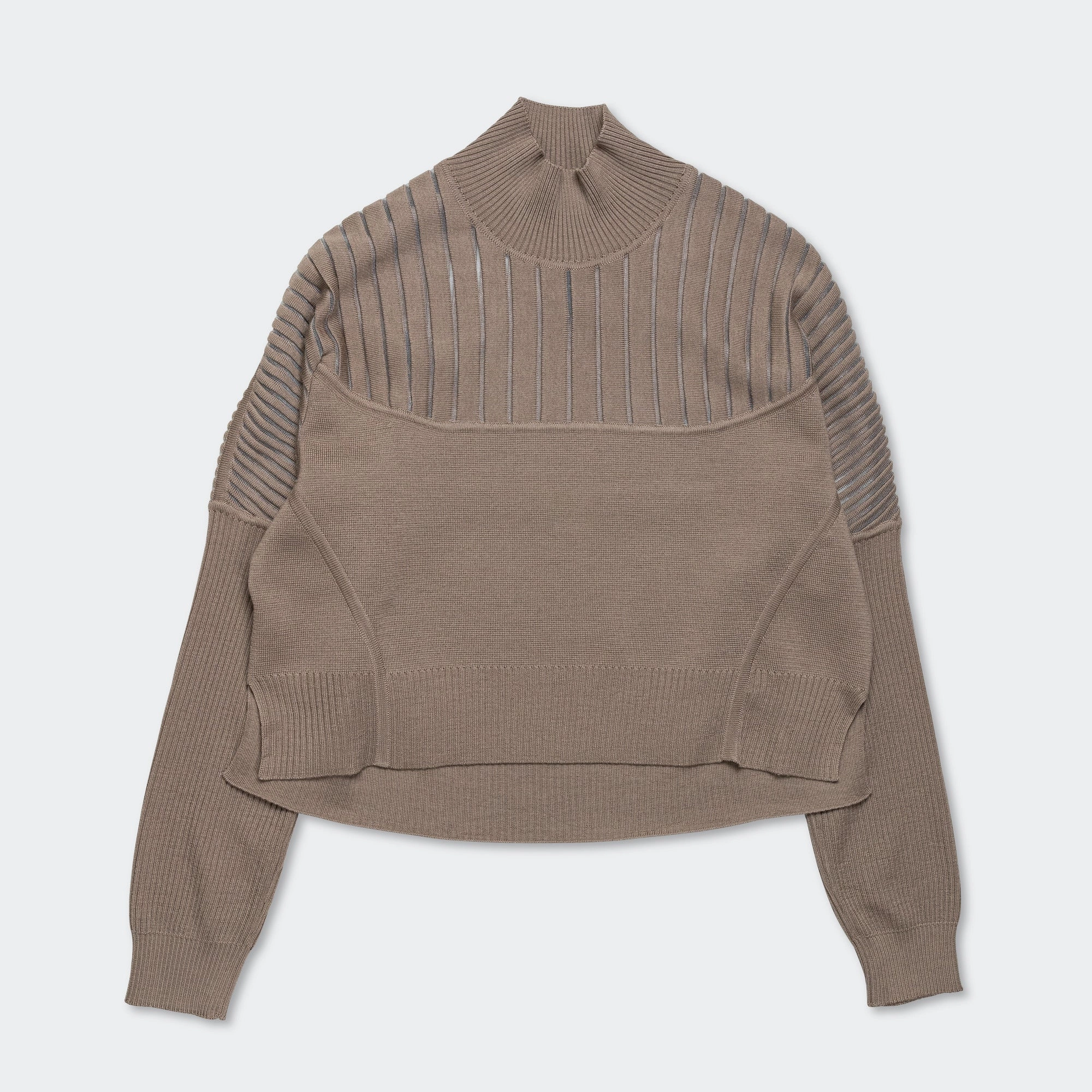 Womens ESC Knit Sweater - Sepia Stone/Clear