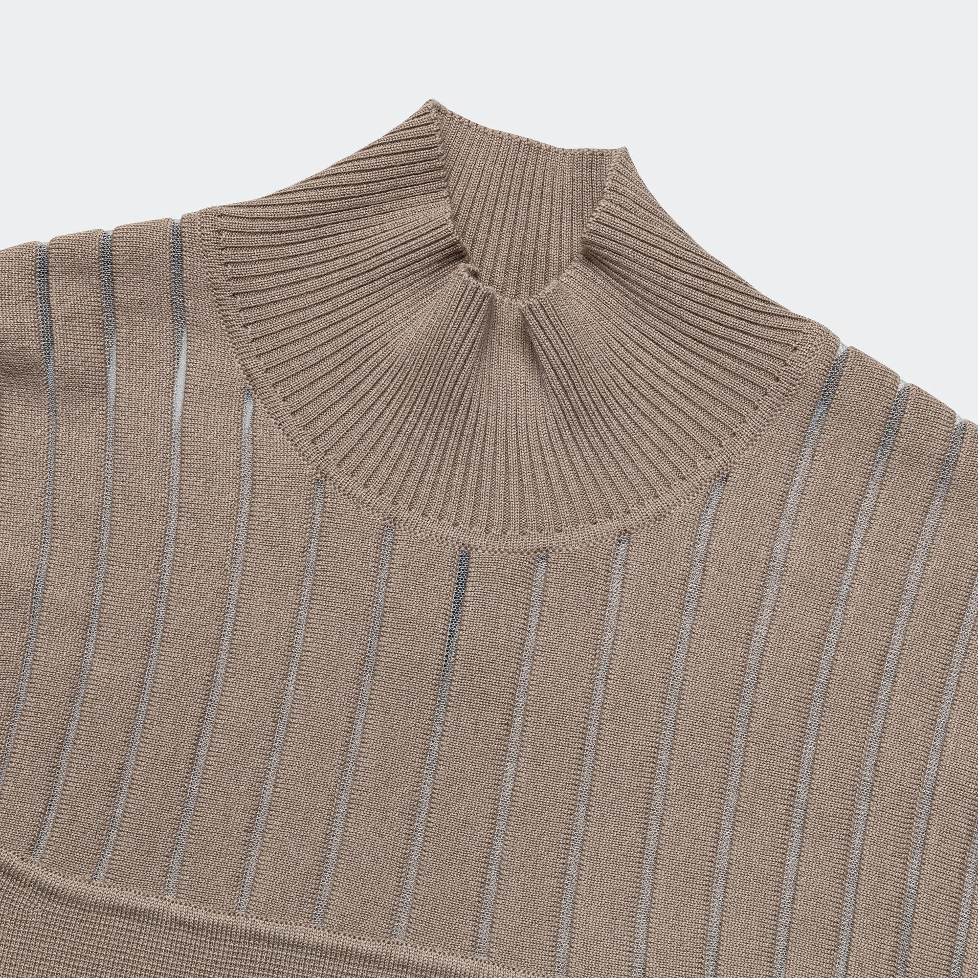 Womens ESC Knit Sweater - Sepia Stone/Clear