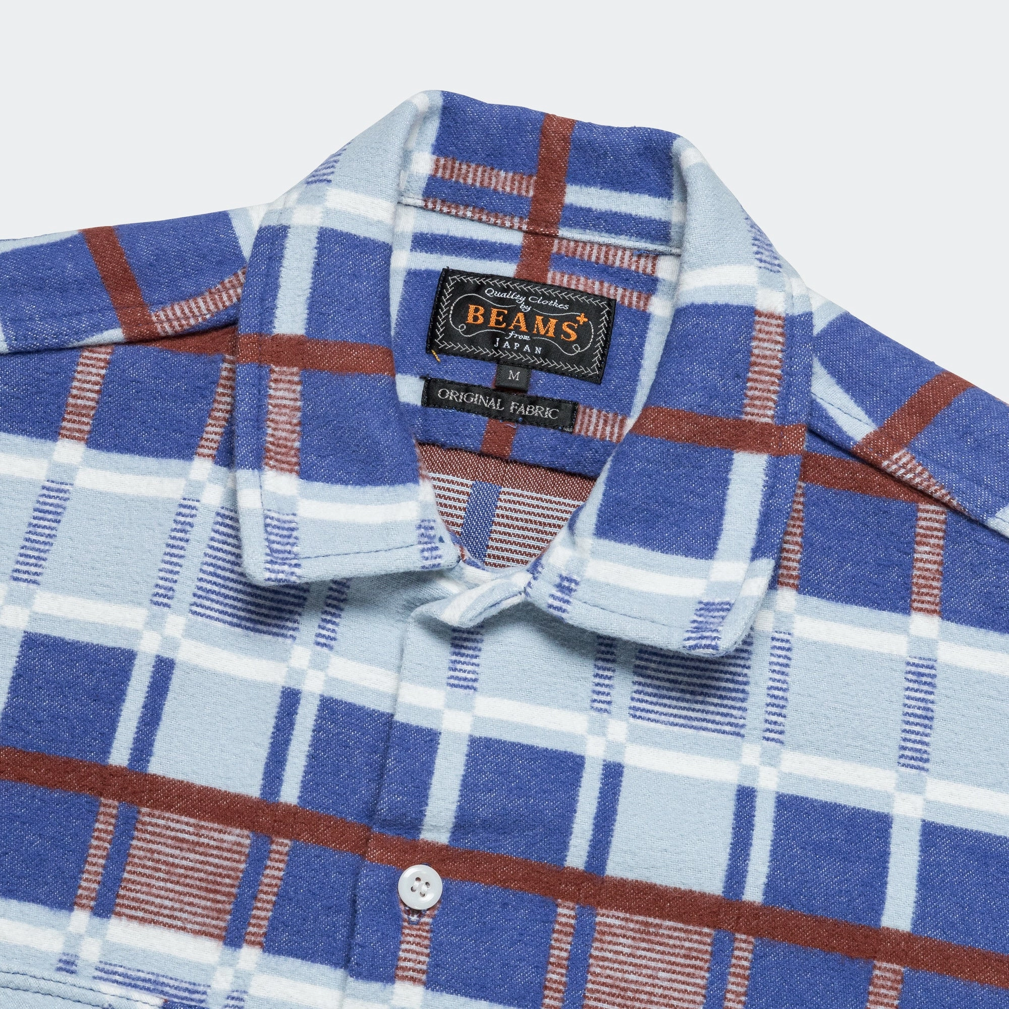 WORK Classic Fit Block Plaid Jacquard - Sax
