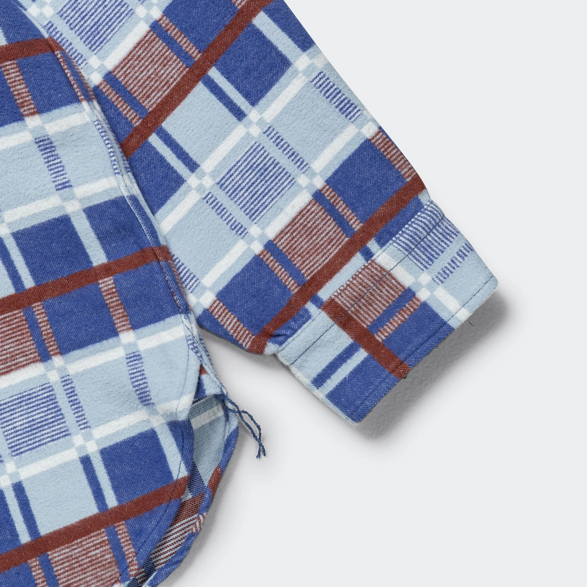 WORK Classic Fit Block Plaid Jacquard - Sax